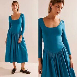 NWT Aelia Drop-Waist Midi Sz XS